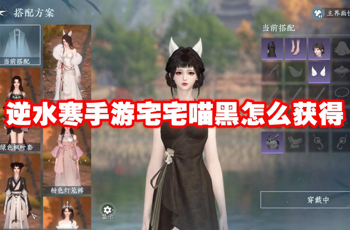 逆水寒手游宅宅喵黑怎么获得