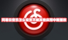 网易云音乐怎么设置不被其他应用中断播放