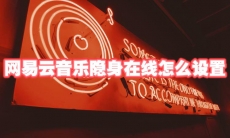 网易云音乐隐身在线怎么设置