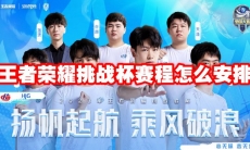 王者荣耀挑战杯赛程怎么安排