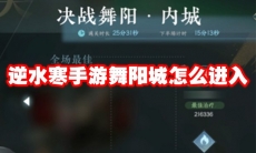 逆水寒手游舞阳城怎么进入