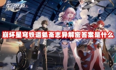 崩坏星穹铁道狐斋志异解密答案是什么