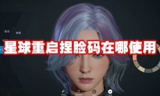 星球重启捏脸码在哪使用