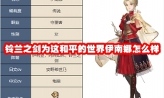 铃兰之剑为这和平的世界伊南娜怎么样