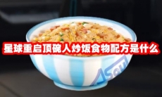星球重启顶碗人炒饭食物配方是什么
