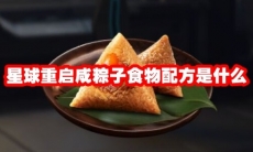 星球重启咸粽子食物配方是什么