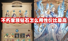不朽家族钻石怎么用性价比最高