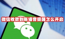 微信收款到账语音提醒怎么开启