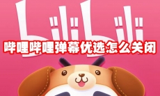 哔哩哔哩弹幕优选怎么关闭