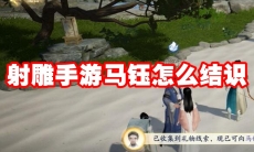 射雕手游马钰怎么结识