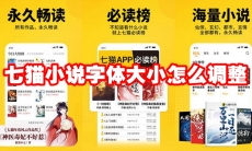 七猫小说字体大小怎么调整