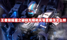 王者荣耀星之破晓无限飓风号夏侯惇怎么样