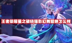 王者荣耀星之破晓猫影幻舞貂蝉怎么样