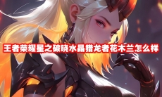 王者荣耀星之破晓水晶猎龙者花木兰怎么样