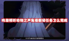 鸣潮倾听动物之声兔语翻译任务怎么完成