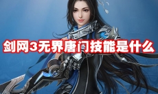 剑网3无界唐门技能是什么