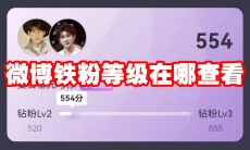 微博铁粉等级在哪查看