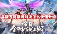 斗破苍穹巅峰对决怎么快速升级