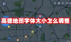 高德地图字体大小怎么调整