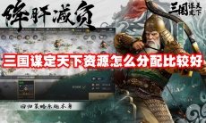 三国谋定天下资源怎么分配比较好