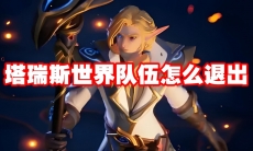 塔瑞斯世界队伍怎么退出
