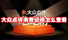 大众点评消费记录怎么查看
