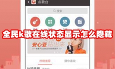 全民k歌在线状态显示怎么隐藏