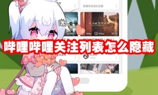 哔哩哔哩关注列表怎么隐藏