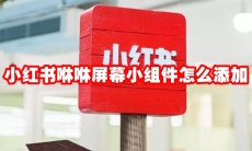 小红书咻咻屏幕小组件怎么添加