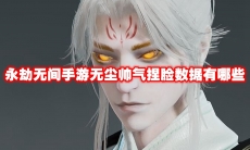 永劫无间手游无尘帅气捏脸数据有哪些