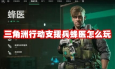 三角洲行动支援兵蜂医怎么玩