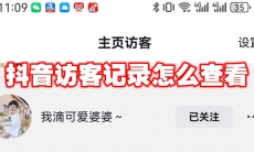 抖音访客记录怎么查看