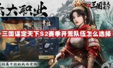三国谋定天下S2赛季开荒队伍怎么选择