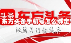 东方头条手机号怎么绑定