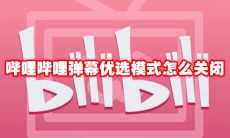 哔哩哔哩弹幕优选模式怎么关闭
