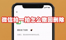 微信拍一拍怎么撤回删除