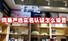 网易严选实名认证怎么设置