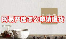 网易严选怎么申请退货