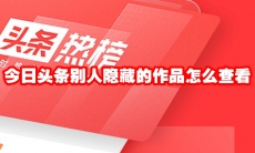今日头条别人隐藏的作品怎么查看
