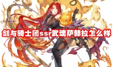 剑与骑士团ssr武魂萨赫拉怎么样
