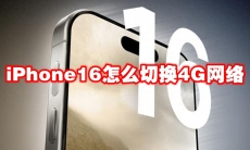 iPhone16怎么切换4G网络