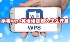 手机wps英语语音输入怎么开启