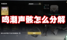 鸣潮声骸怎么分解