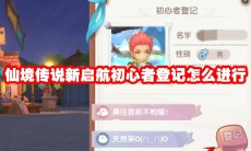 仙境传说新启航初心者登记怎么进行