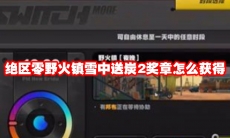 绝区零野火镇雪中送炭2奖章怎么获得