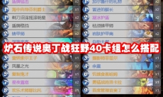 炉石传说奥丁战狂野40卡组怎么搭配