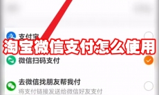 淘宝微信支付怎么使用
