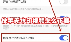 快手无水印视频怎么下载