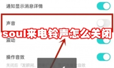 soul来电铃声怎么关闭