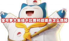 宝可梦大集结卡比兽对战道具怎么选择